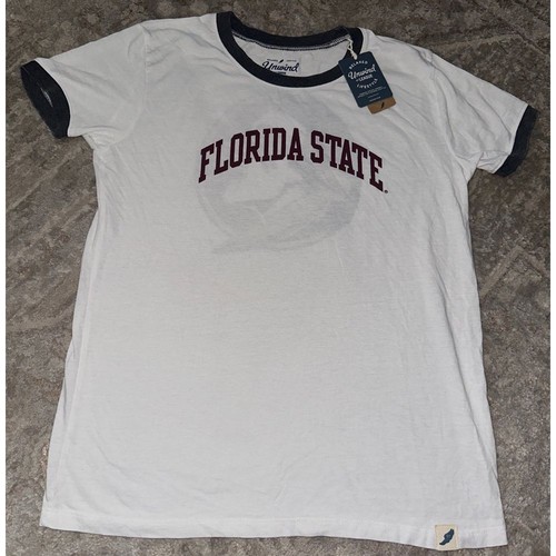 Florida State Seminoles League Collegiate Wear Women's Burnout Ringer T-Shirt -