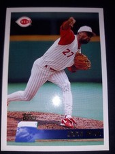1996 Topps Jose Rio Pitcher Cincinnati Reds Baseball Team Collector's Card #120