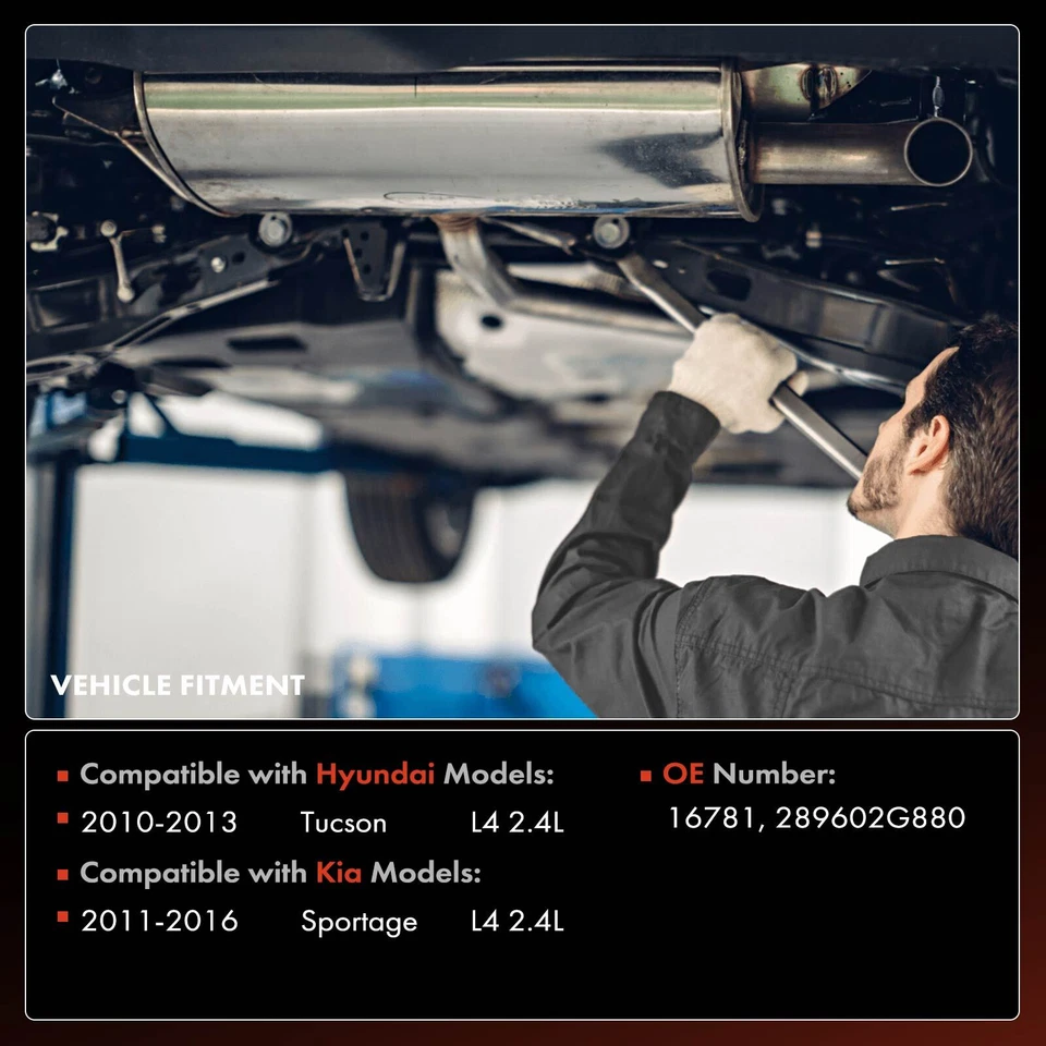 Convertidor catalítico para Hyundai Tucson 2010-2013 Kia Sportage 2011-2016 L4 2,4 L Foto 2 de 4