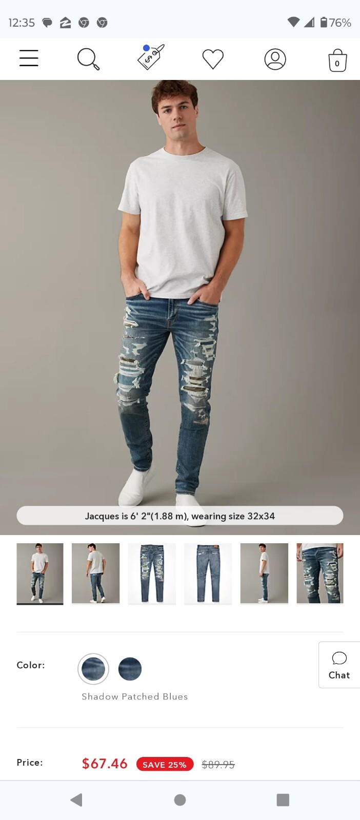 American Eagle Skinny Ripped Jeans Acid Washed Men's … Gem