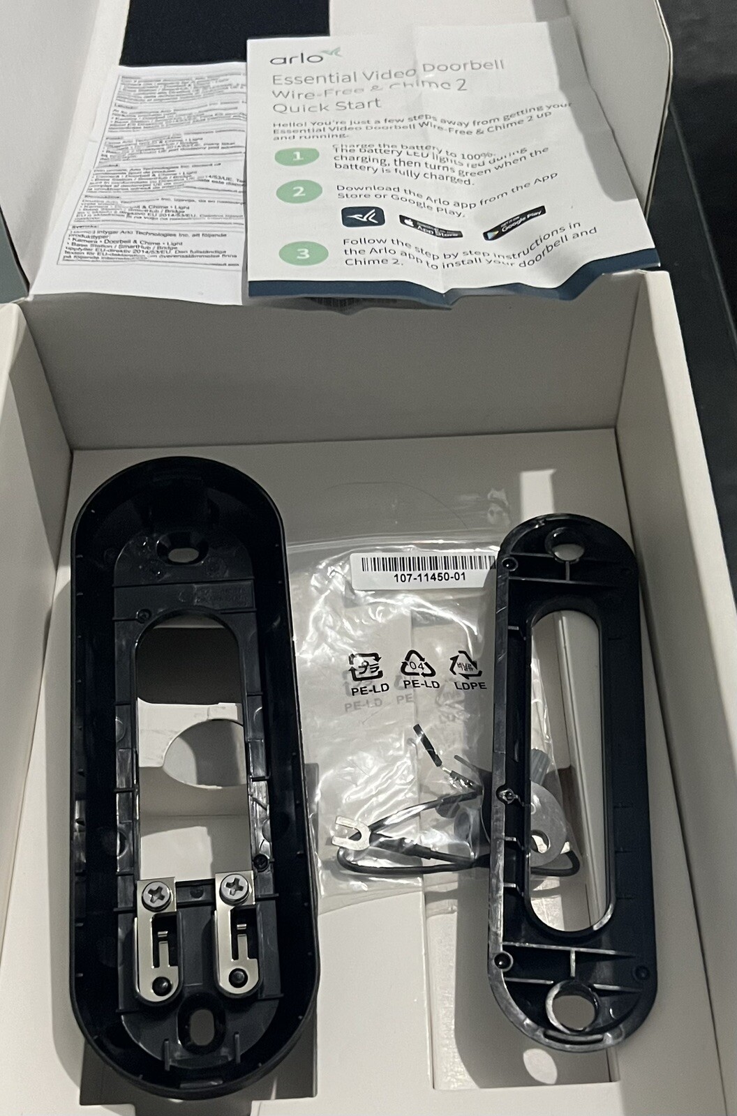 Arlo Essential WireFree Doorbell and Chime 2 eBay