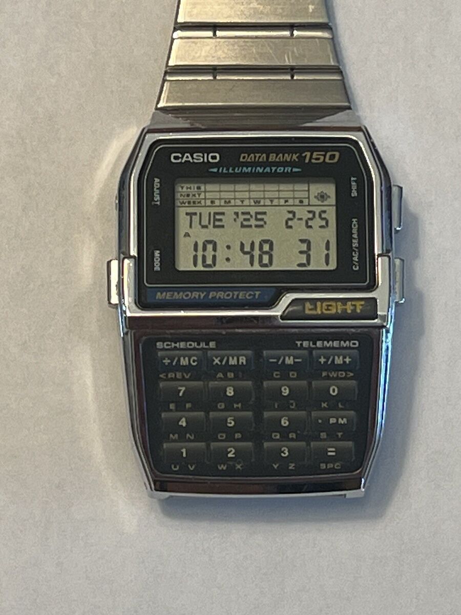 Vintage CASIO DBC-1500 Data Bank 150 Digital Calculator Vintage CASIO DBC-1500 Data Bank 150 Digital Calculator