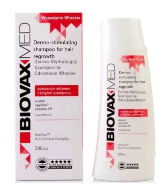 L'BIOTICA BIOVAX MED Dermo-stimulating shampoo for hair regrowth 200 ml