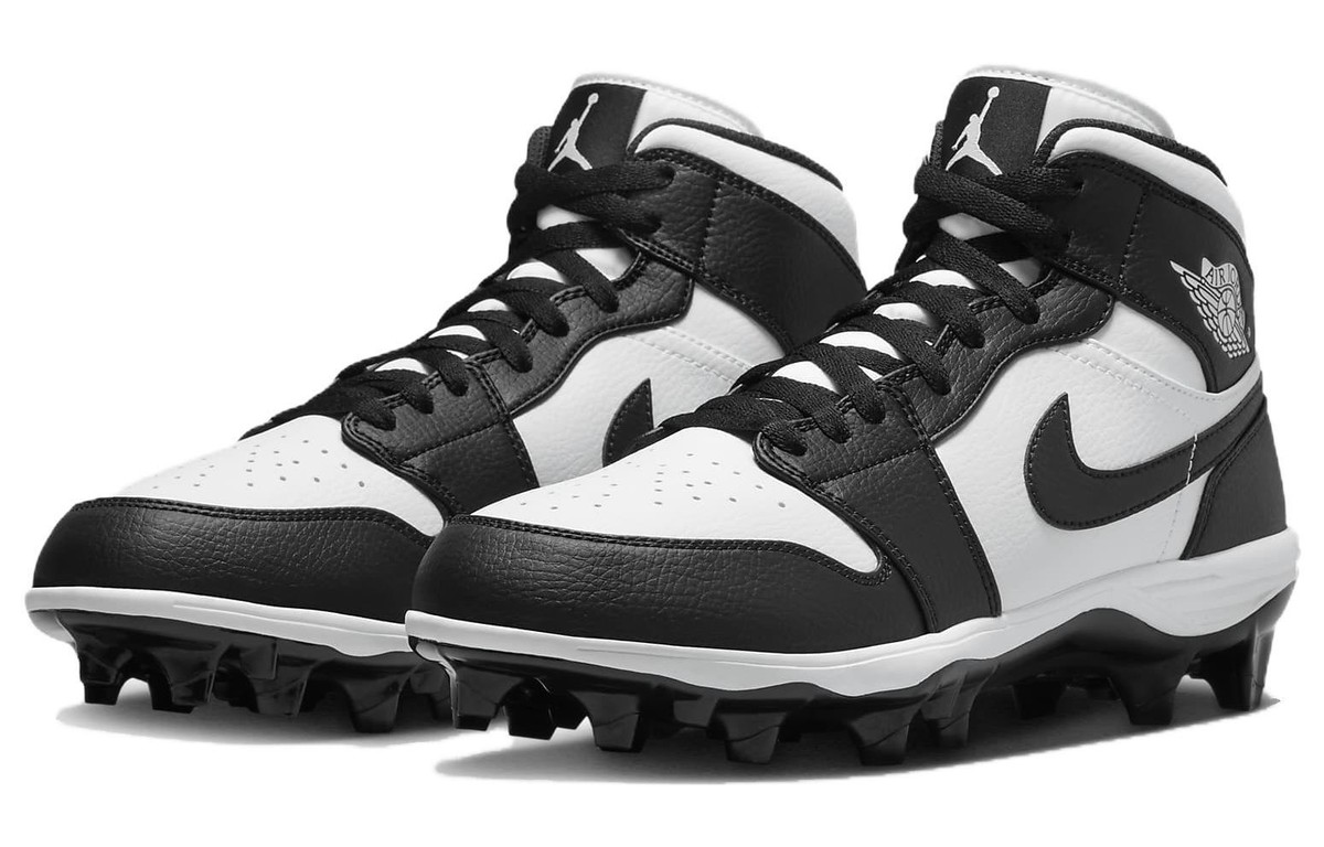 Size 10 - Jordan 1 TD Cleat 2023 Mid Black White for sale