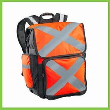 Caribee Pilbara 34L Hi-Vis Orange Backpack DayPack Reflect Visibility Safety Bag