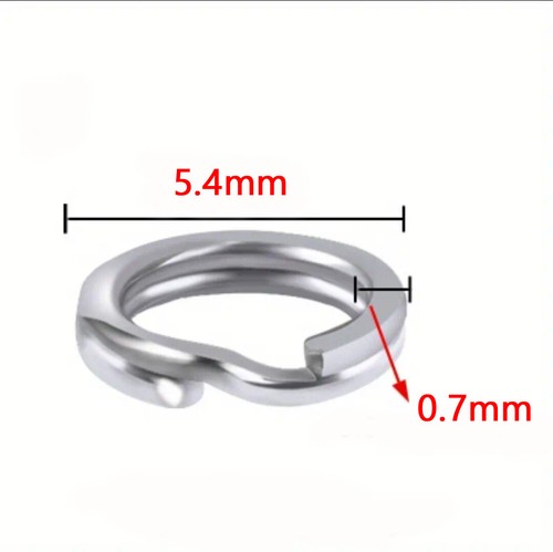 Fishing Split Rings Strong Stainless Steel Sea Rig Links Small Large Attach Hook - Picture 20 of 25