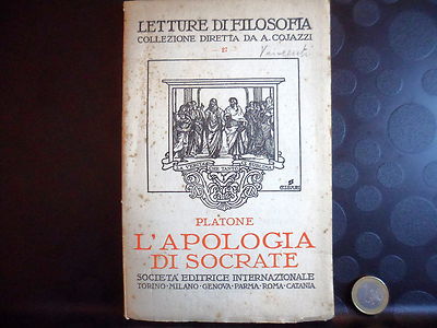 L'APOLOGIA DI SOCRATE - PLATONE-A. COJAZZI -SOCIETà EDITRICE INTERNAZIONALE 1935