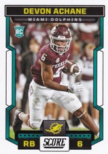 2023 Score Football Rookie Card #317 Devon Achane