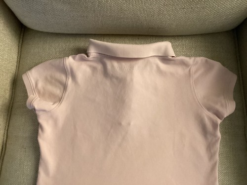 VINEYARD VINES GIRL SZ 14 (M) SOFT PINK COTTON COLLARED SHORT SLEEVE POLO SHIRT - Picture 9 of 12