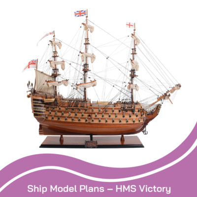 HMS Victory Wooden Ship Model Draft Plans | 39 Tif Files | DIGITAL PLANS
