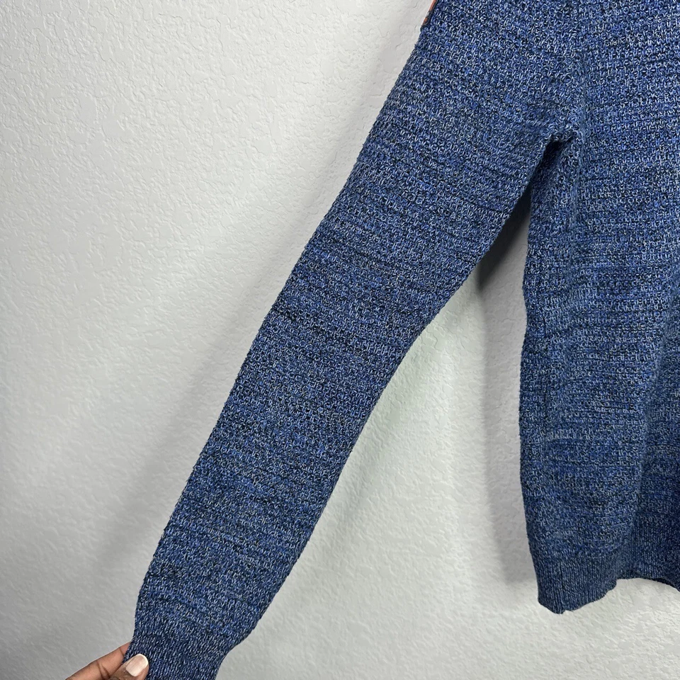 Superdry Suéter Para Hombre Azul Medio Manga Larga Tejido Cuello Redondo Pullover Streetwear Foto 4 de 4