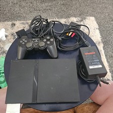 Sony PS2 Slim Console SCPH-70003 Black PlayStation 2 with OEM Controller & Leads