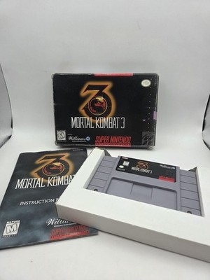 Mortal Kombat 3 - Nintendo Super Nintendo SNES - Williams - Mortal Kombat