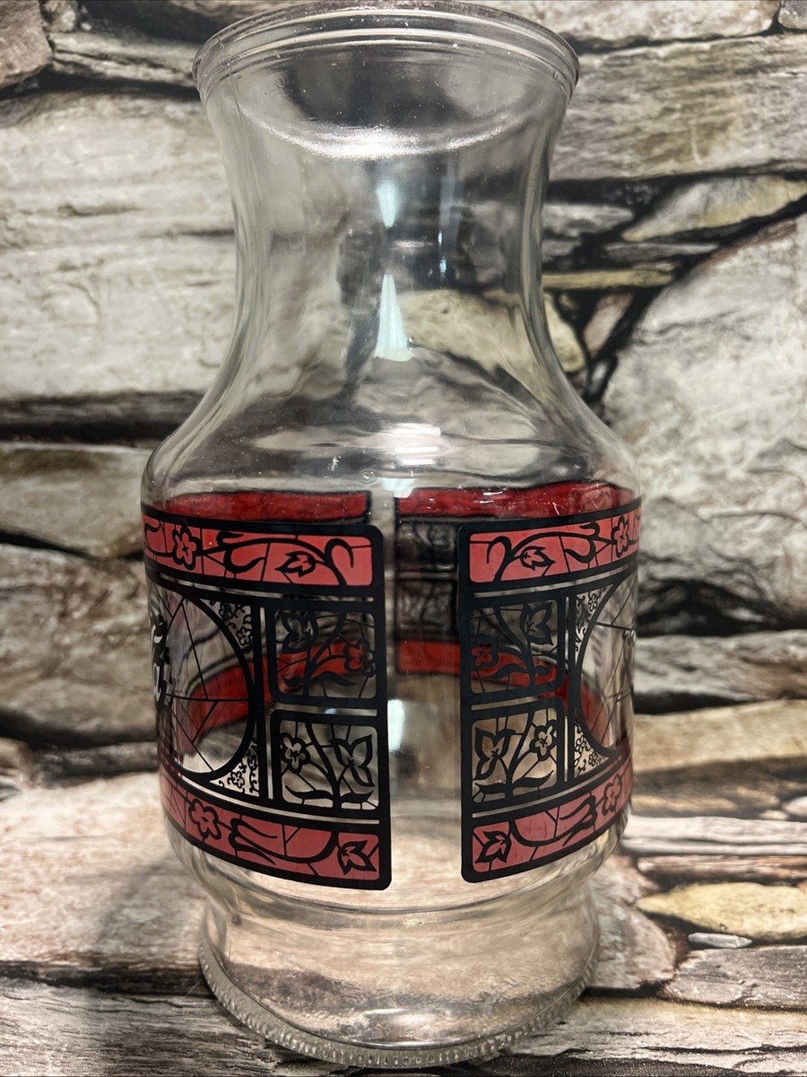 Vintage Godfather's Pizza Coca-Cola Glass 8.5