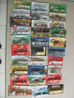 Konvolut Werbetrucks 30 Stück Coca Cola Köthener Gerolsteiner Brauereien