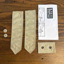 5.11 Tactical Epaulette and Badge Holder See On Set Tan Beige