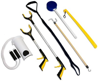 RMS 7PC Hip & Knee Replacement Kit   Grabber, Sock Aid, Shoe Horn, Sponge