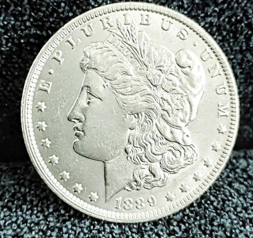 1889 O Morgan Dollar MS+ Great Eye Appeal Excellent Strike. 100% Original White