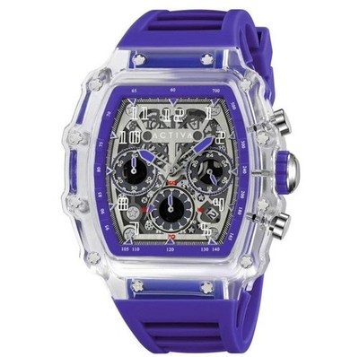 Activa Circuit X Invicta 44.3mm Skeleton Dial Purple Watch - NEW W/ Box