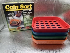 Coin Sort Junior Speed Coin Sorting Trays Set. MMF. Change Counter