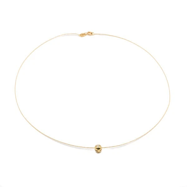 WEMPE Anhänger mit Brillant 0,06 ct. 750 Gold an Schlangenkette 585 Gold 42 cm - Bild 2 von 4