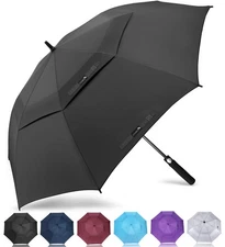 Large 62 Inch Golf Umbrella - Windproof Heavy Duty for Rain