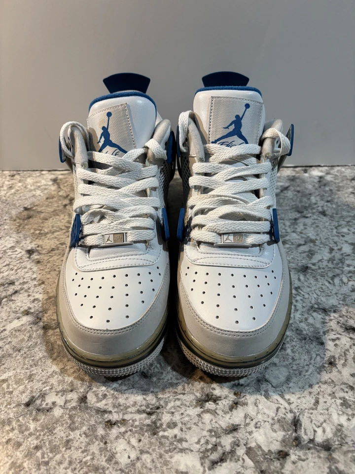 NUEVO 2009 Nike Retro Air Jordan Fusion 4 Azul Militar AF1 364352-141 TALLA 9 RARO Foto 4 de 4