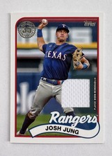 2024 Topps #89BR-JJ Josh Jung Jersey Relic Card Texas Rangers