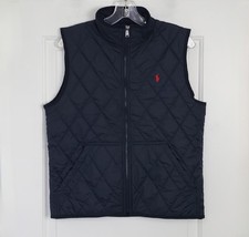 Polo Ralph Lauren Boys Quilted Mockneck Vest Full Zip - Size XL 18-20 - GUC