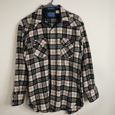 PENDLETON VINTAGE WOOL HIGH GRADE WESTERN WEAR MEN Medium PEARL SNAP MADE IN USA
