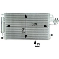 Kondensator Klimaanlage Mahle Ac 399 000S FüR Kia Hyundai Sportage Ii Tucson