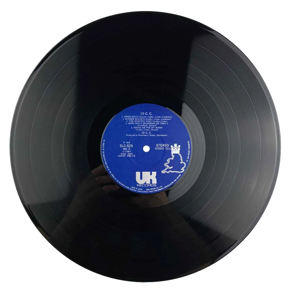 10cc S/T Self Titled 1974 vinyl record LP Japan Import 70s Classic Rock NM M- - Image 4 of 4