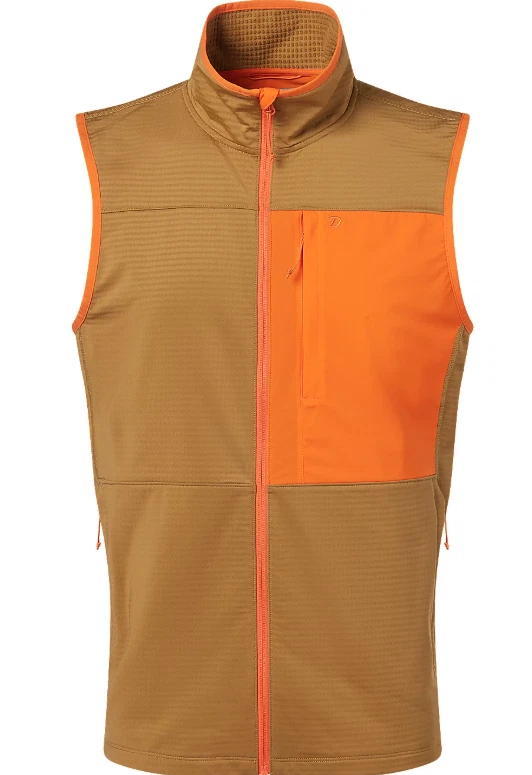 Duck Camp Lightweight Grid Tech Vest Wheat/Blaze Men's SMALL