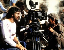 Ke Huy Quan Signed Indiana Jones Behind the Scenes Photo 11x14 Beckett