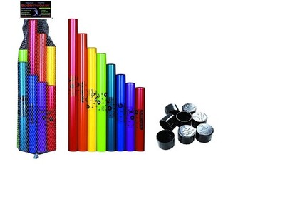 Boomwhackers C Major Diatonic Scale Tuned Percussion Tubes, Plastic, Multi-Color