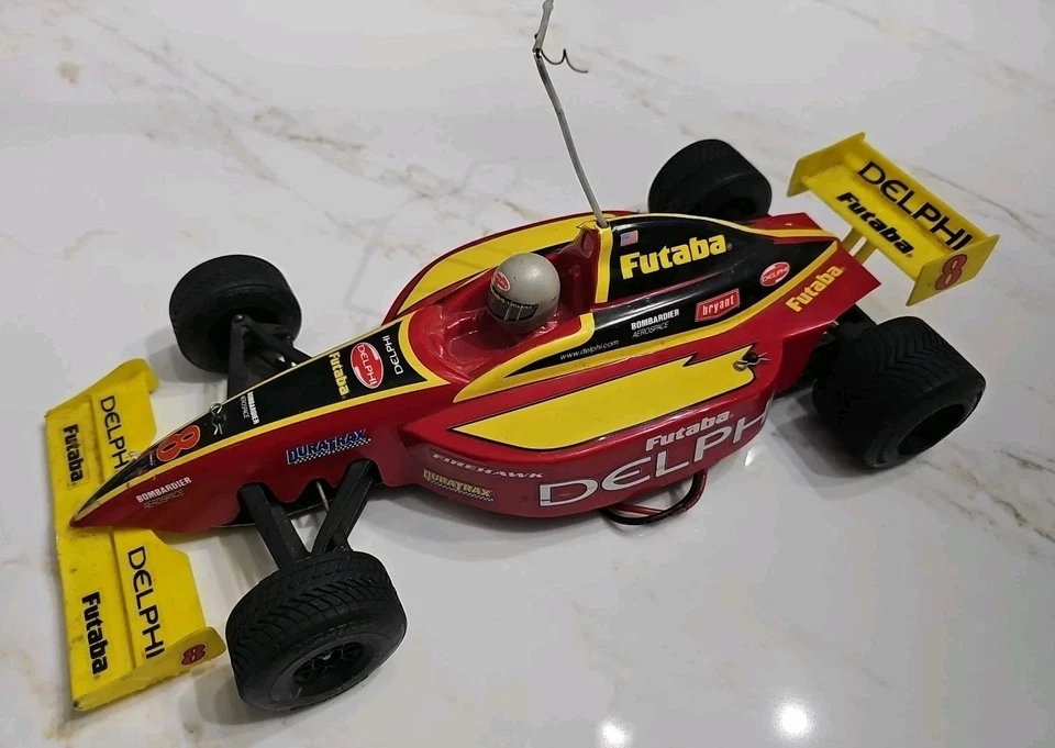 Duratrax Futaba Delphi Indy Car 1/10 RTR RC con control remoto ¡¡SIN PROBAR!!! Foto 3 de 4