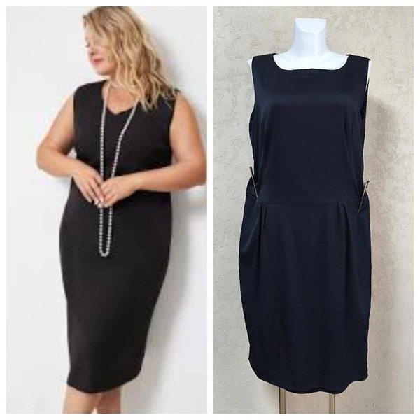 Women Bogner Dress Black Viscose 44 / XXL / 52