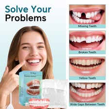 Premium Silicone Reline Denture Set Silicone Reline Teeth Glue Kit Upper & Lower