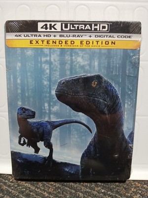 NEW Jurassic World Dominion Limited Edition SteelBook 4K UHD & Blu-ray + Digital