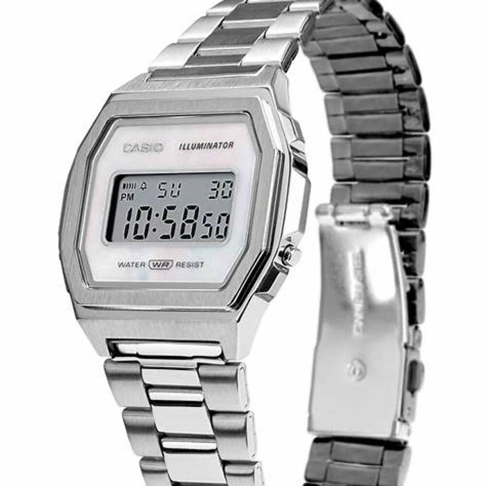 Casio Vintage A1000D-7EF Unisex Watch - Silver Dial, Stainless