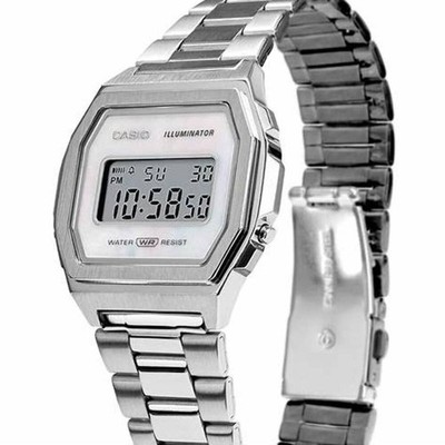 Casio Vintage A1000D-7EF Unisex Watch - Silver Dial, Stainless