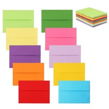 Granhoolm 50 Pack A7 Invitation Envelopes 5.25 x 7 .25 50 Pack, Multicolor