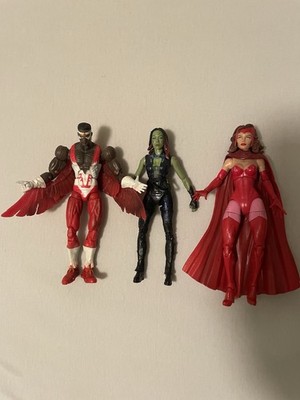 Marvel Legends Action Figures (Classic Falcon, Gamora, And Scarlet Witch)