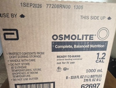 Abbott Osmolite 1.2 CAL  Tube Feed Formula Adult 1200 Calories 33.8 oz bottle-8
