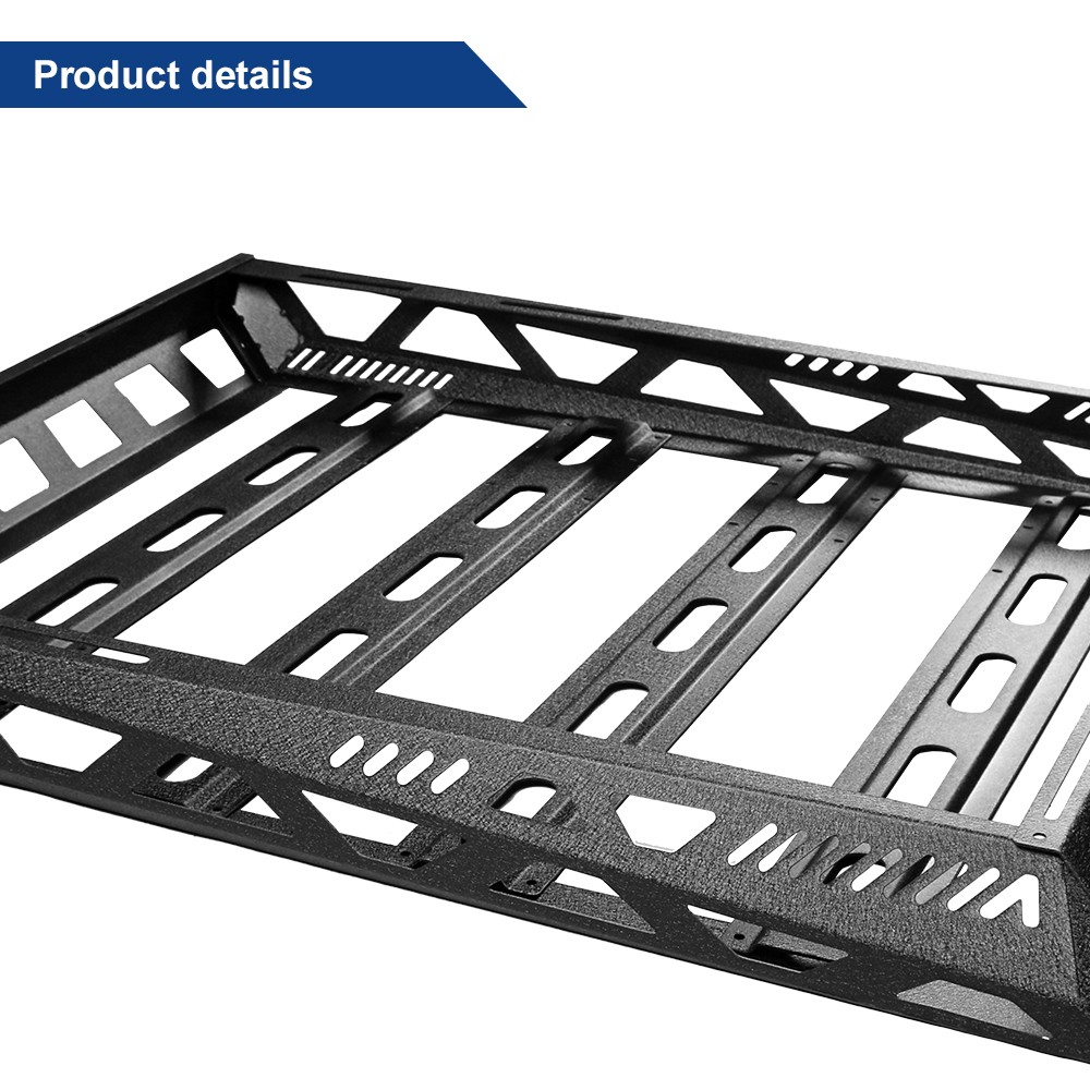 57x43'' Universal Roof Rack Heavy Duty Steel Cargo Top Luggage Carrier Basket
