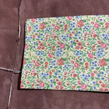 Cotton Fabric Quilting Crafting Full Floral VTG Yellow  Flowers Multi 44  / BTY