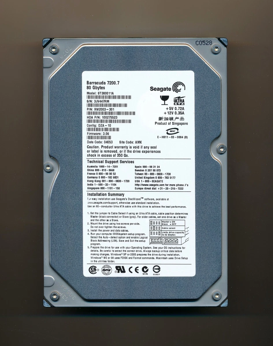Seagate 80 GB Internal Hard Disk Drives for sale | eBay