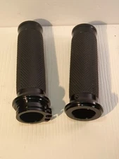 1" Motorcycle Handle Bar Hand Grips For Yamaha Harley Kawasaki Suzuki Choppers