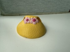 My Little Pony Yellow with Purple Flowers Bonnet HAT ACCESSORY G1 RARE L6