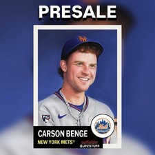 Carson Benge - 2026 MLB Living Set Card 942 New York Mets PRESALE